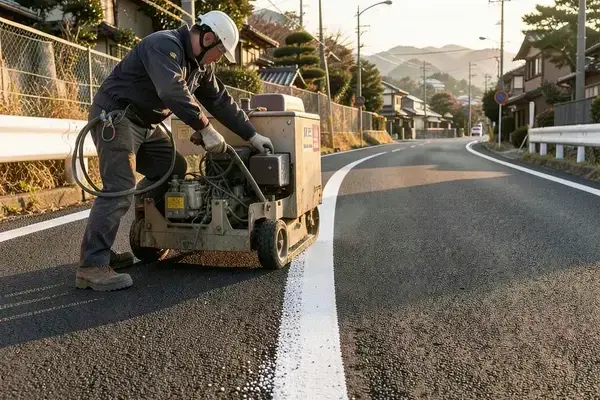区画線塗布